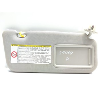 Recambio de parasol derecho para lexus ct 200h referencia OEM IAM 7431076300A1  