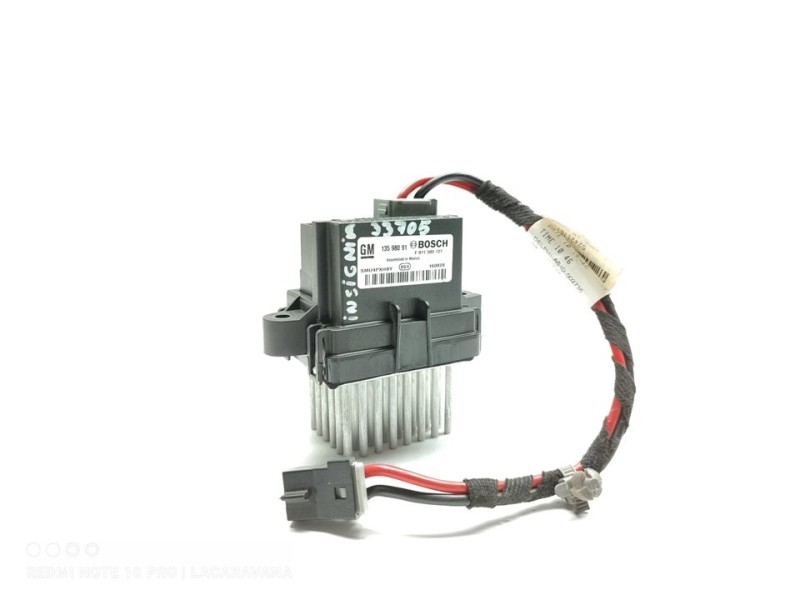 Recambio de resistencia calefaccion para opel insignia berlina selective referencia OEM IAM 13598091  