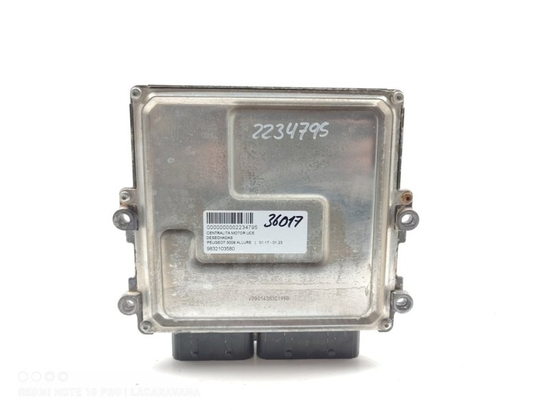 Recambio de centralita motor uce para peugeot 5008 allure referencia OEM IAM 9832103580  