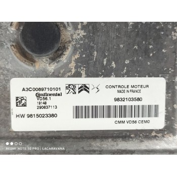 Recambio de centralita motor uce para peugeot 5008 allure referencia OEM IAM 9832103580  