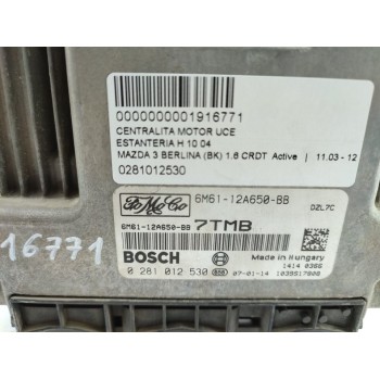 Recambio de centralita motor uce para mazda 3 berlina (bk) 1.6 crdt active referencia OEM IAM 0281012530  