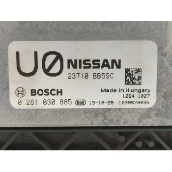 Recambio de centralita motor uce para nissan qashqai (j10) 360 4x4 referencia OEM IAM 0281030885  