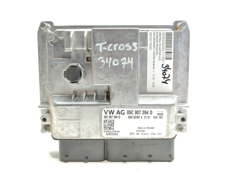 Recambio de centralita motor uce para volkswagen t-cross life referencia OEM IAM 05C907394D  