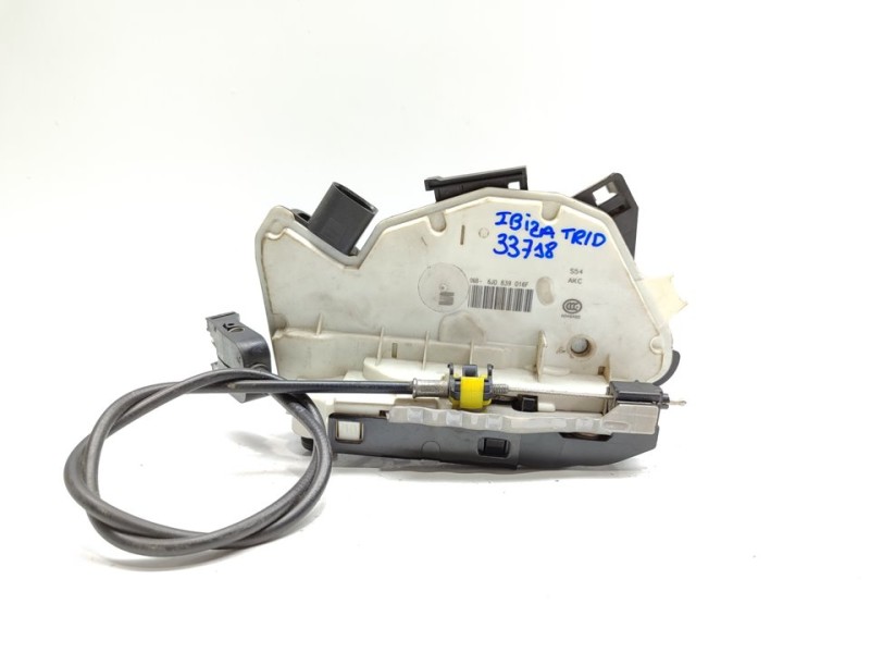 Recambio de cerradura puerta trasera derecha para seat ibiza (6j5) reference referencia OEM IAM 6J0839016F  