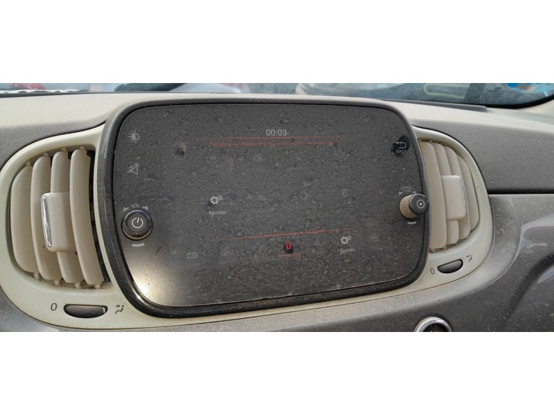 Recambio de pantalla multifuncion para fiat 500 (312) berlina club referencia OEM IAM 735722729  