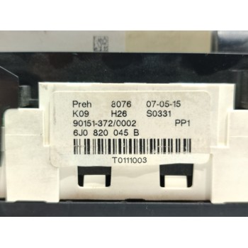 Recambio de mando calefaccion / aire acondicionado para seat ibiza (6j5) reference referencia OEM IAM 6J0820045B  