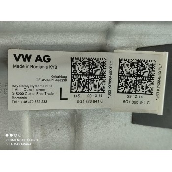 Recambio de airbag de rodillas para seat leon (5f1) reference referencia OEM IAM 5G1880841C  