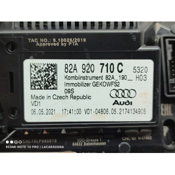 Recambio de cuadro instrumentos para audi a1 sportback (gba) 30 tfsi s line referencia OEM IAM 82A920710C  