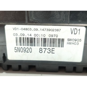 Recambio de cuadro instrumentos para volkswagen tiguan (5n2) t1 bluemotion referencia OEM IAM 5N0920873E  