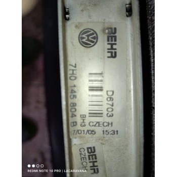 Recambio de intercooler para volkswagen t5 caja abierta / doble cabina caja abierta / doble cabina referencia OEM IAM 7H0145804B