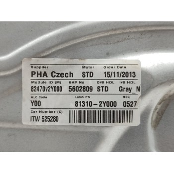 Recambio de elevalunas delantero izquierdo para hyundai ix35 style 2wd referencia OEM IAM 824012Y000  