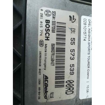Recambio de centralita motor uce para opel insignia sports tourer cosmo referencia OEM IAM 55573539  
