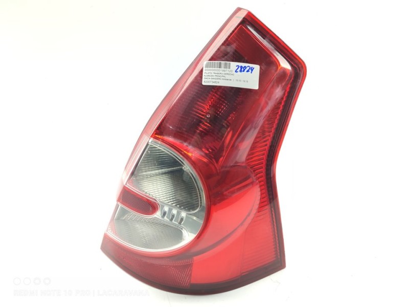 Recambio de piloto trasero derecho para dacia sandero ambiance referencia OEM IAM 8200734824  