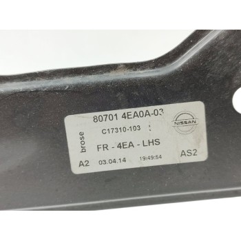 Recambio de elevalunas delantero izquierdo para nissan qashqai (j11) tekna referencia OEM IAM 807014EA0A  