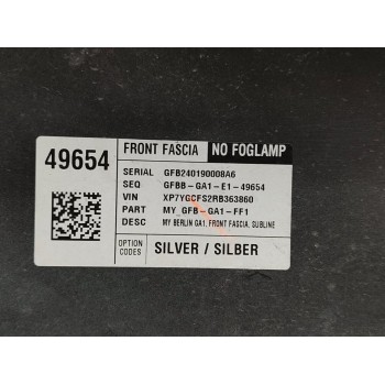 Recambio de paragolpes delantero para tesla model y basis rwd referencia OEM IAM 1493736S0E  