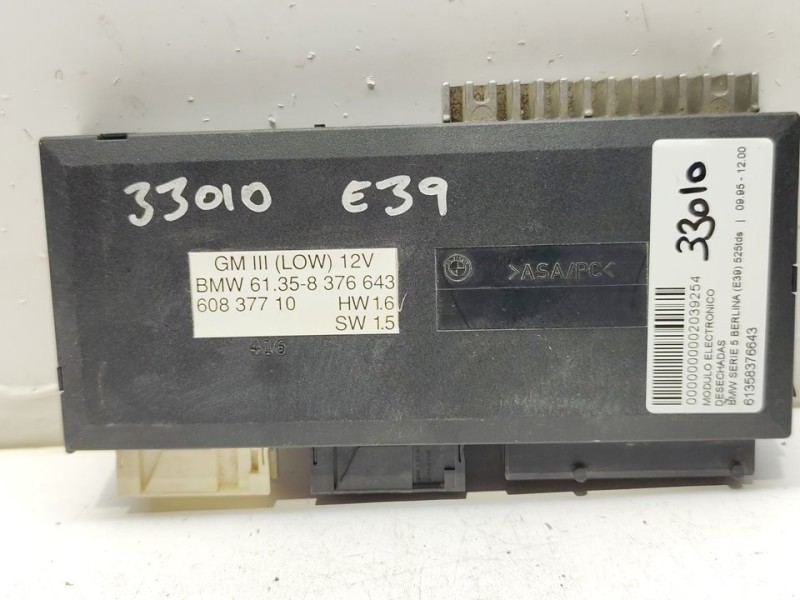 Recambio de modulo electronico para bmw serie 5 berlina (e39) 525tds referencia OEM IAM 61358376643  