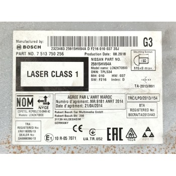 Recambio de pantalla multifuncion para nissan qashqai (j11) acenta referencia OEM IAM 25915HV01A  