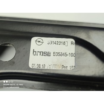 Recambio de elevalunas delantero derecho para opel astra k lim. 5türig business referencia OEM IAM 39142316  