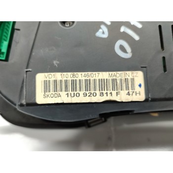 Recambio de cuadro instrumentos para skoda octavia berlina (1u2) ambiente referencia OEM IAM 1U0920811F  