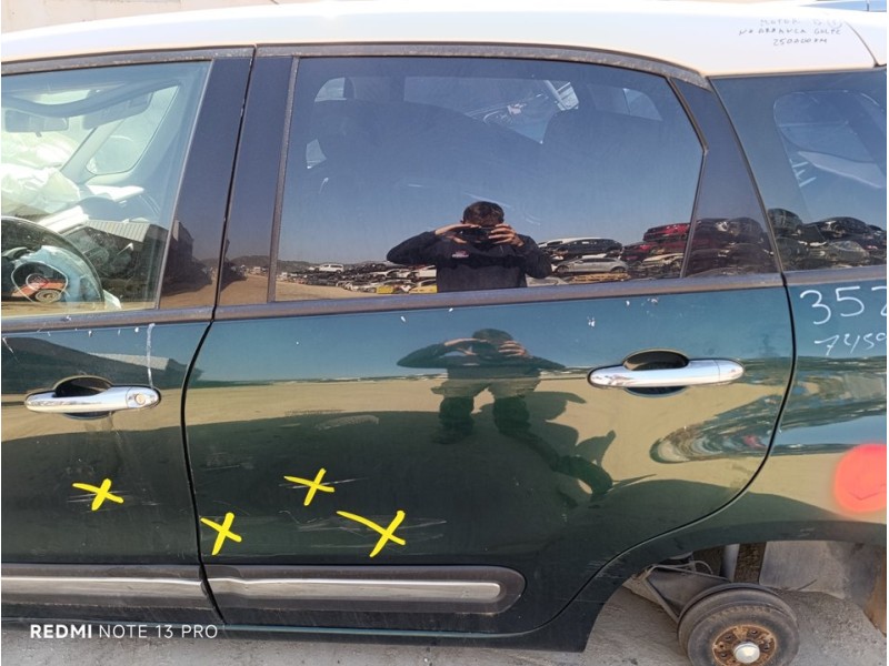 Recambio de puerta trasera izquierda para fiat 500 l living (351) lounge referencia OEM IAM 51883292  