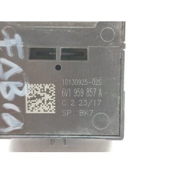 Recambio de mando elevalunas delantero izquierdo para skoda fabia black edition referencia OEM IAM 6V1959857A  