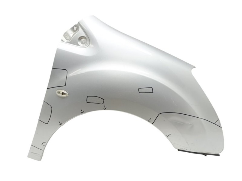 Recambio de aleta delantera derecha para citroën berlingo cuadro sx referencia OEM IAM 7841Y2  