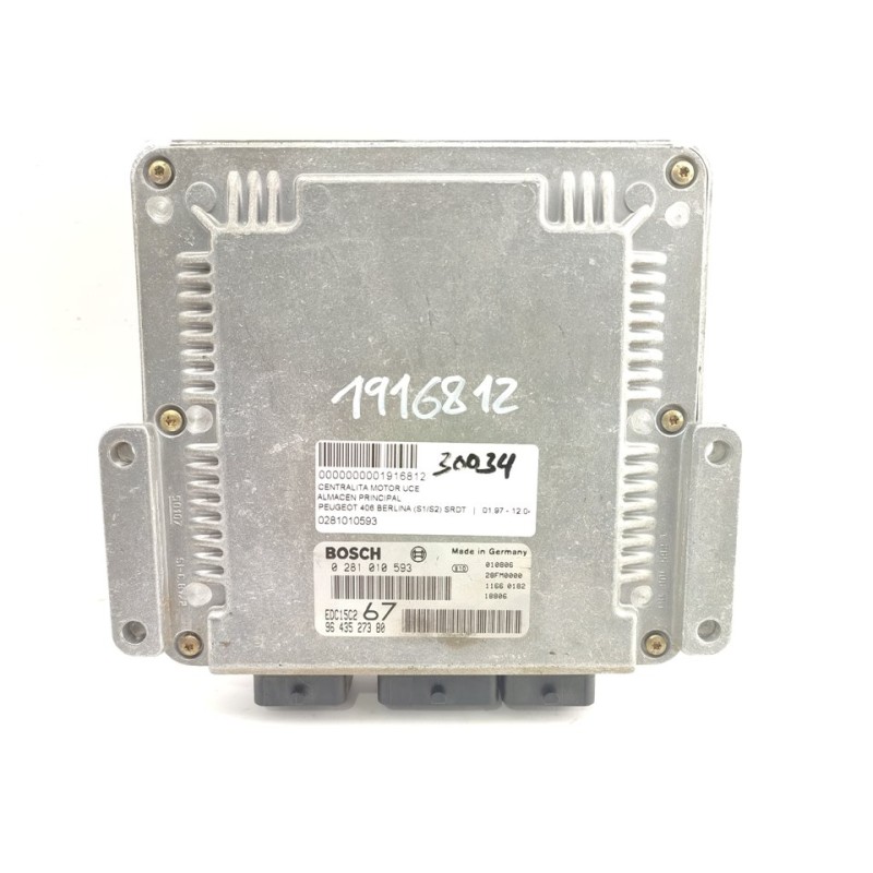Recambio de centralita motor uce para peugeot 406 berlina (s1/s2) srdt referencia OEM IAM 0281010593  