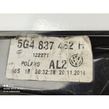 Recambio de elevalunas delantero derecho para volkswagen golf vii lim. gtd bluemotion referencia OEM IAM 5G4837462H  