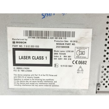 Recambio de sistema navegacion gps para nissan juke (f15) acenta referencia OEM IAM 25915BX80B  