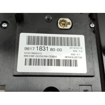 Recambio de pantalla multifuncion para peugeot 508 business line referencia OEM IAM 9817183180  