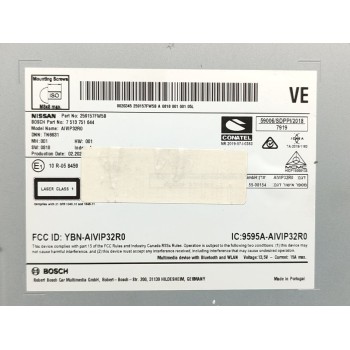 Recambio de sistema navegacion gps para nissan qashqai (j11) acenta referencia OEM IAM 259157FW5A  