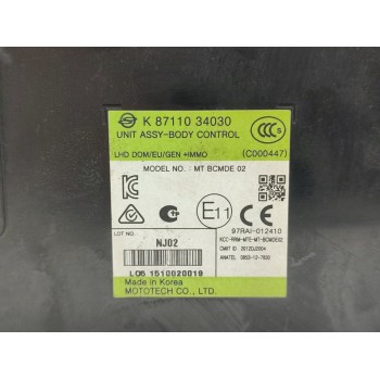 Recambio de modulo electronico para ssangyong korando limited 4x2 referencia OEM IAM 8711034030  