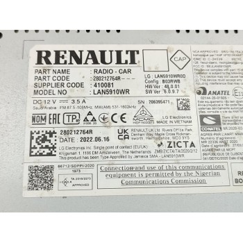 Recambio de pantalla multifuncion para dacia sandero iii stepway comfort referencia OEM IAM 280212764R  