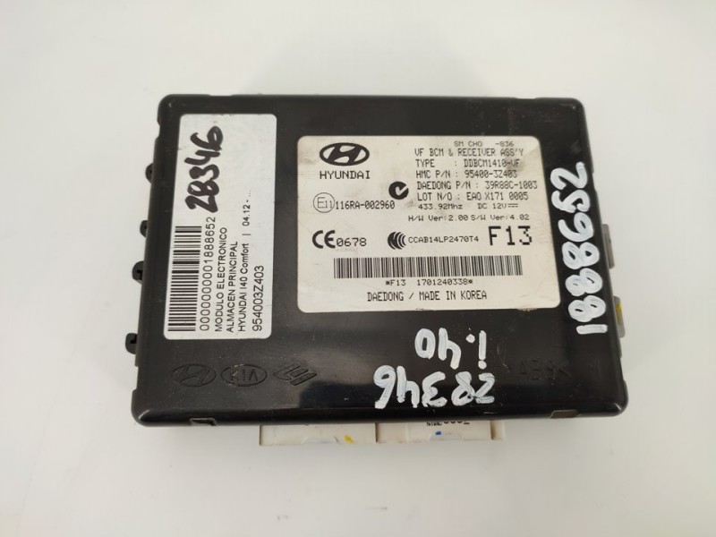 Recambio de modulo electronico para hyundai i40 comfort referencia OEM IAM 954003Z403  