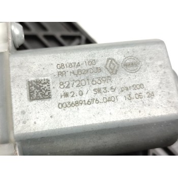 Recambio de elevalunas trasero derecho para renault captur ii e-tech engineered referencia OEM IAM 827201639R  