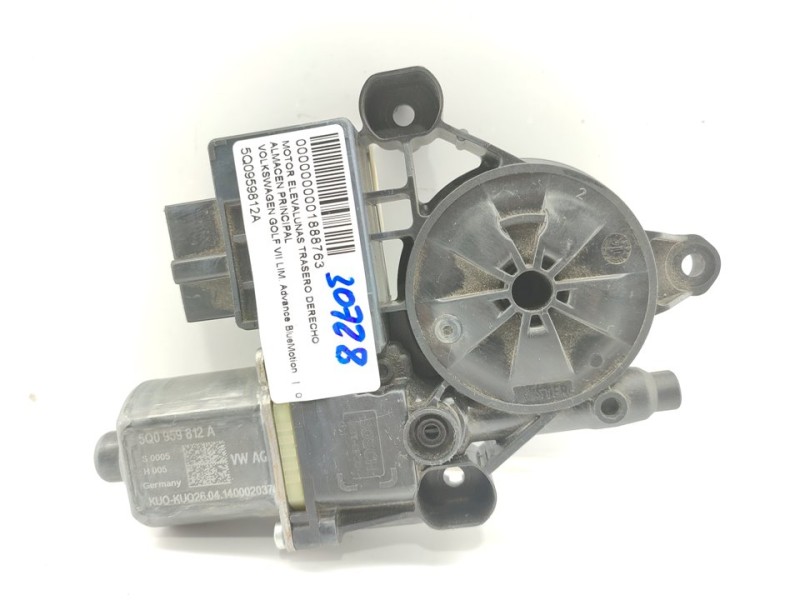 Recambio de motor elevalunas trasero derecho para volkswagen golf vii lim. advance bluemotion referencia OEM IAM 5Q0959812A  