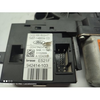 Recambio de motor elevalunas trasero derecho para ford kuga (cbv) titanium referencia OEM IAM 7M5T14B534CD  