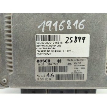 Recambio de centralita motor uce para peugeot 607 (s1) básico referencia OEM IAM 0261206742  