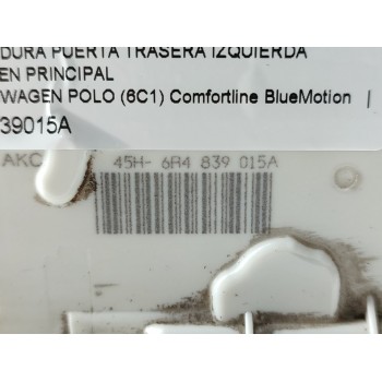 Recambio de cerradura puerta trasera izquierda para volkswagen polo (6c1) comfortline bluemotion referencia OEM IAM 6R4839015A  