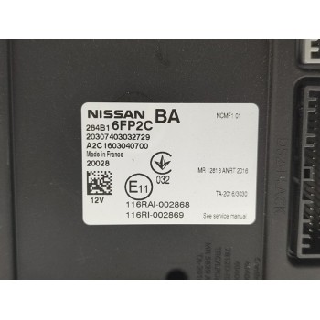 Recambio de caja reles / fusibles para nissan qashqai (j11) acenta referencia OEM IAM 284B16FP2C  