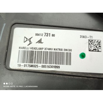 Recambio de faro izquierdo para ds 7 crossback performance line referencia OEM IAM 9841273180  