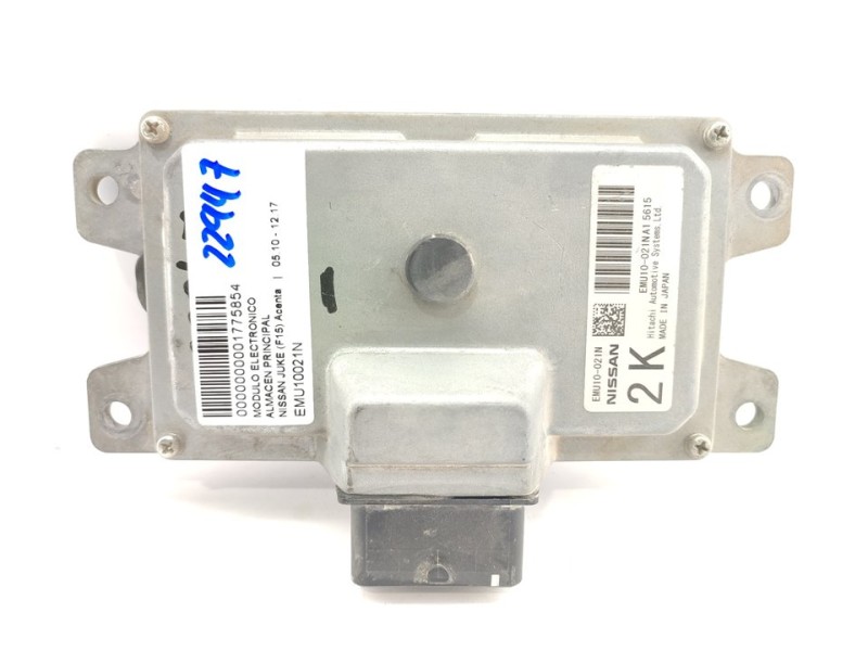 Recambio de modulo electronico para nissan juke (f15) acenta referencia OEM IAM EMU10021N  