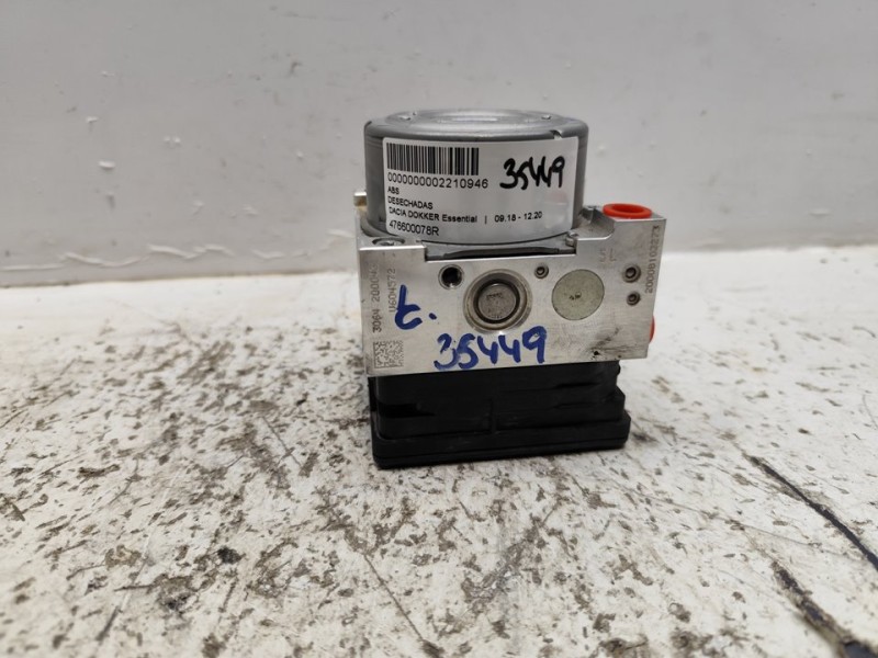 Recambio de abs para dacia dokker essential referencia OEM IAM 476600078R  