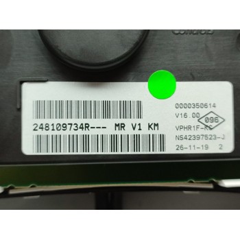 Recambio de cuadro instrumentos para dacia dokker essential referencia OEM IAM 248109734R  