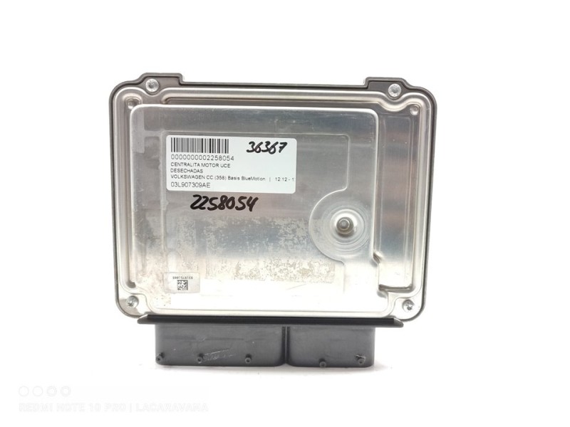 Recambio de centralita motor uce para volkswagen cc (358) basis bluemotion referencia OEM IAM 03L907309AE  