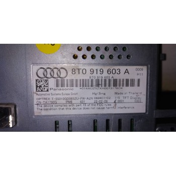 Recambio de pantalla multifuncion para audi a4 ber. (b8) básico referencia OEM IAM 8T0919603A  