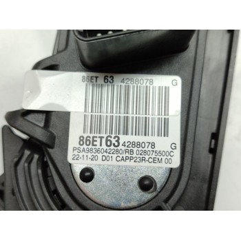 Recambio de pedal acelerador para citroën berlingo furgón club m referencia OEM IAM 9836042280  