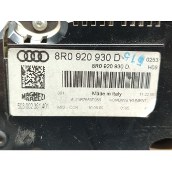 Recambio de cuadro instrumentos para audi q5 (8r) 3.0 tdi referencia OEM IAM 8R0920930D  