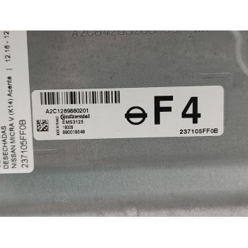 Recambio de centralita motor uce para nissan micra v (k14) acenta referencia OEM IAM 237105FF0B  