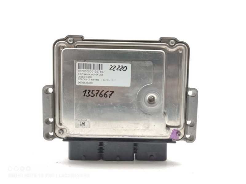 Recambio de centralita motor uce para citroën c3 business referencia OEM IAM 9676833080  